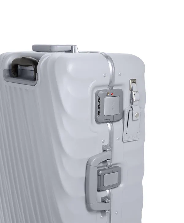 19 Degree Frame Short Trip 4 Wheeled Checked Luggage 66cm - Pearl Grey