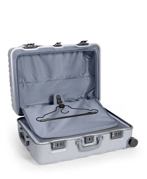 19 Degree Frame Short Trip 4 Wheeled Checked Luggage 66cm - Pearl Grey