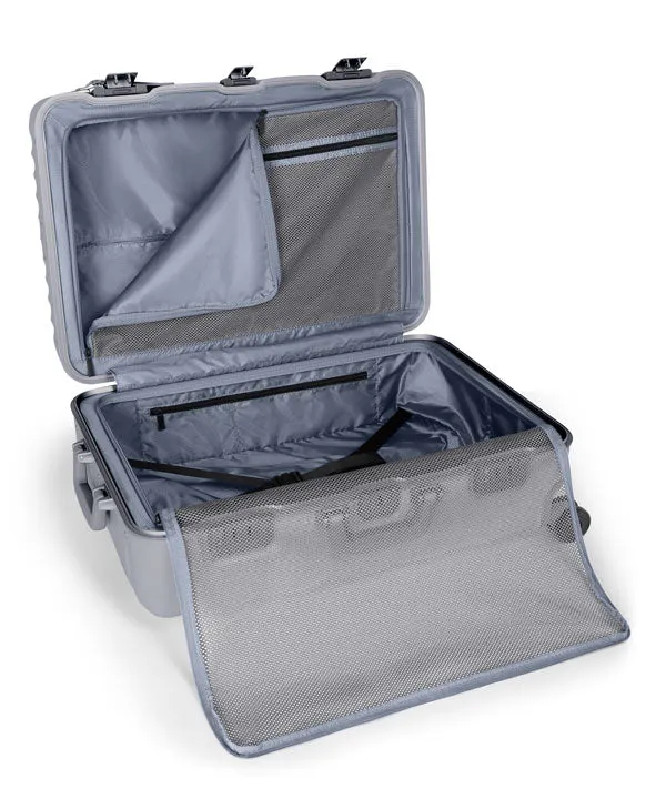 19 Degree Frame Short Trip 4 Wheeled Checked Luggage 66cm - Pearl Grey