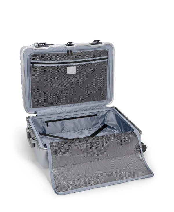 19 Degree Frame Short Trip 4 Wheeled Checked Luggage 66cm - Pearl Grey