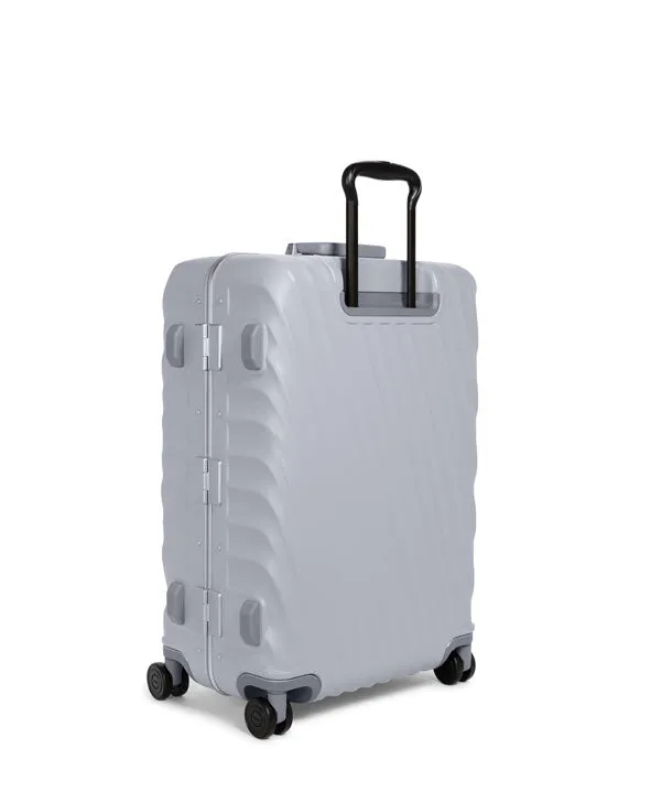 19 Degree Frame Short Trip 4 Wheeled Checked Luggage 66cm - Pearl Grey