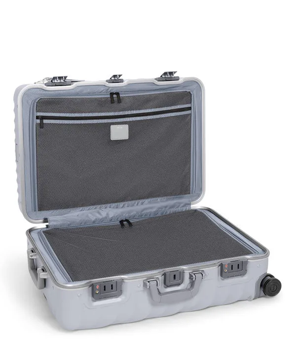 19 Degree Frame Short Trip 4 Wheeled Checked Luggage 66cm - Pearl Grey