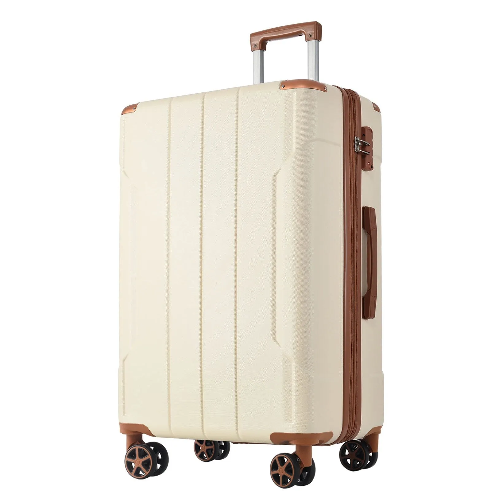 3 Piece Expandable Luggage Sets with 2 Spinner and TSA Lock (20/24/28)