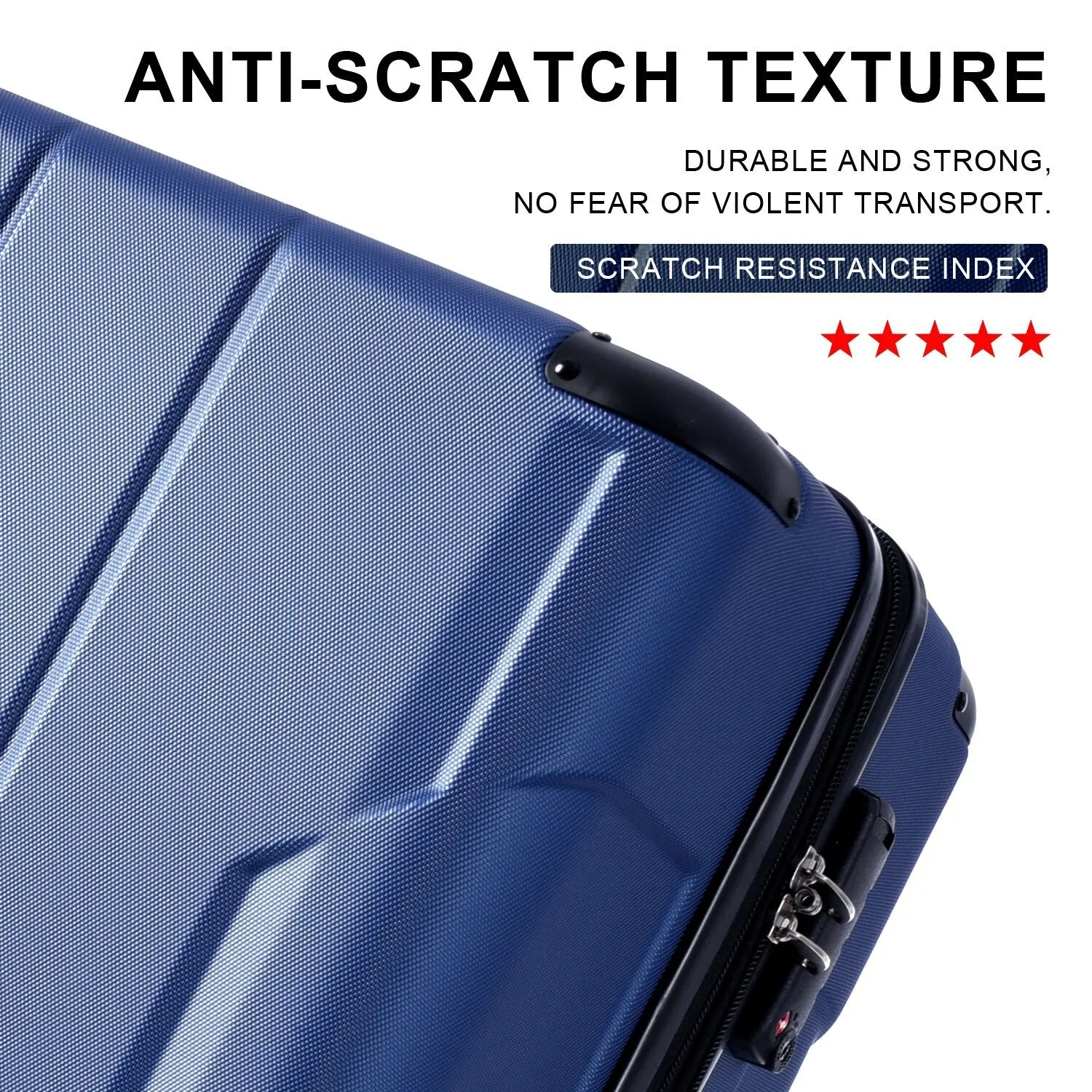 3 Piece Expandable Luggage Sets with 2 Spinner and TSA Lock (20/24/28)