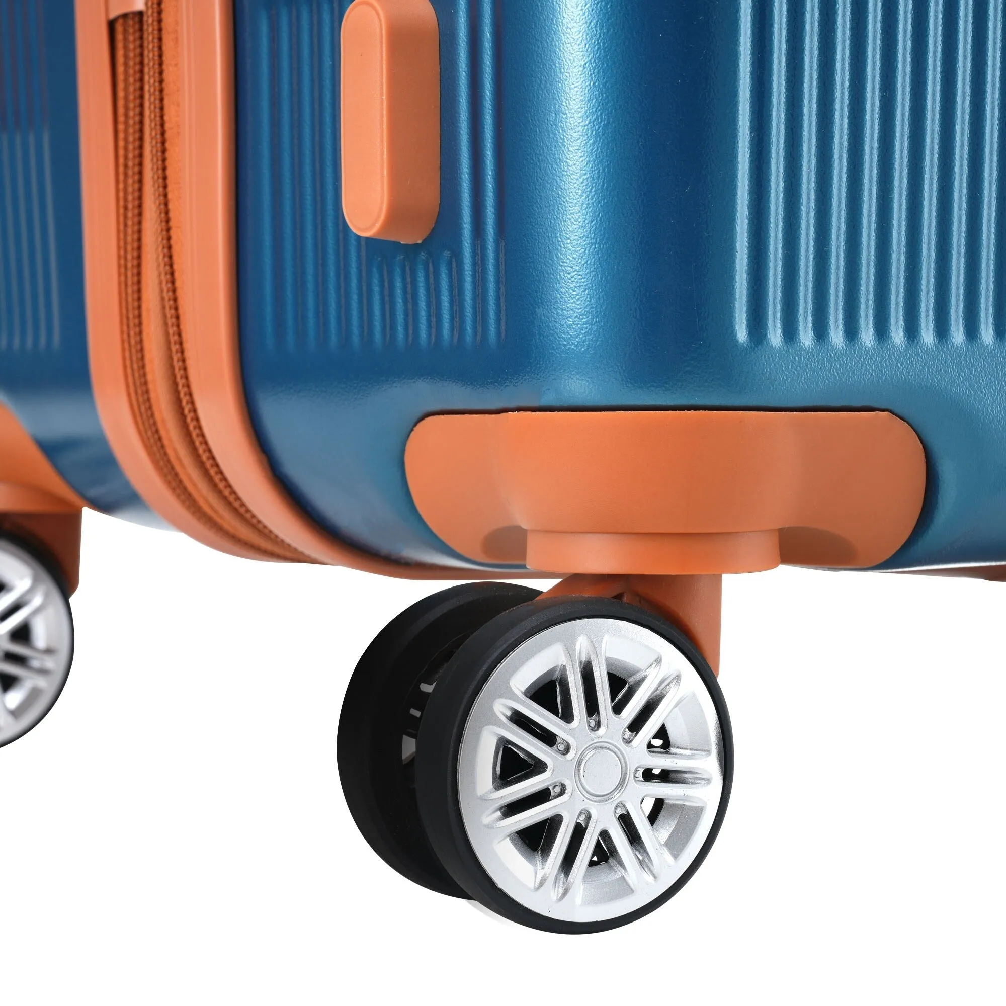 3 Piece Expansion Luggage Sets with Spinner Wheels and TSA Lock, Hardshell Suitcase with Telescopic Handle (20''24''28'')