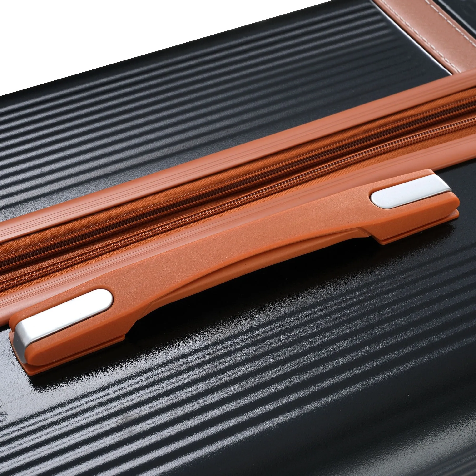 3 Piece Expansion Luggage Sets with Spinner Wheels and TSA Lock, Hardshell Suitcase with Telescopic Handle (20''24''28'')