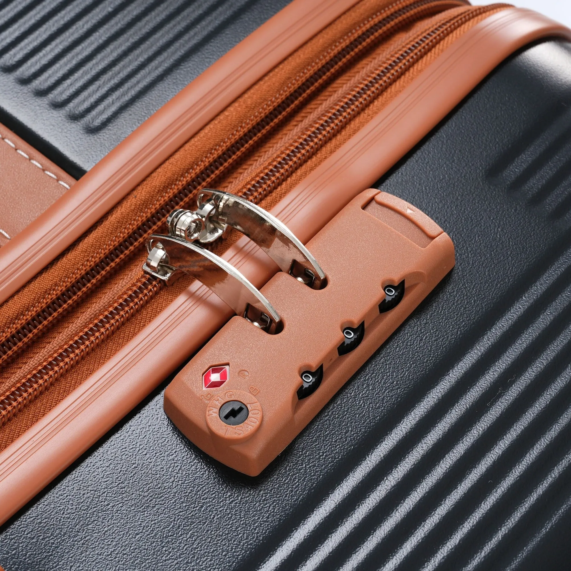 3 Piece Expansion Luggage Sets with Spinner Wheels and TSA Lock, Hardshell Suitcase with Telescopic Handle (20''24''28'')