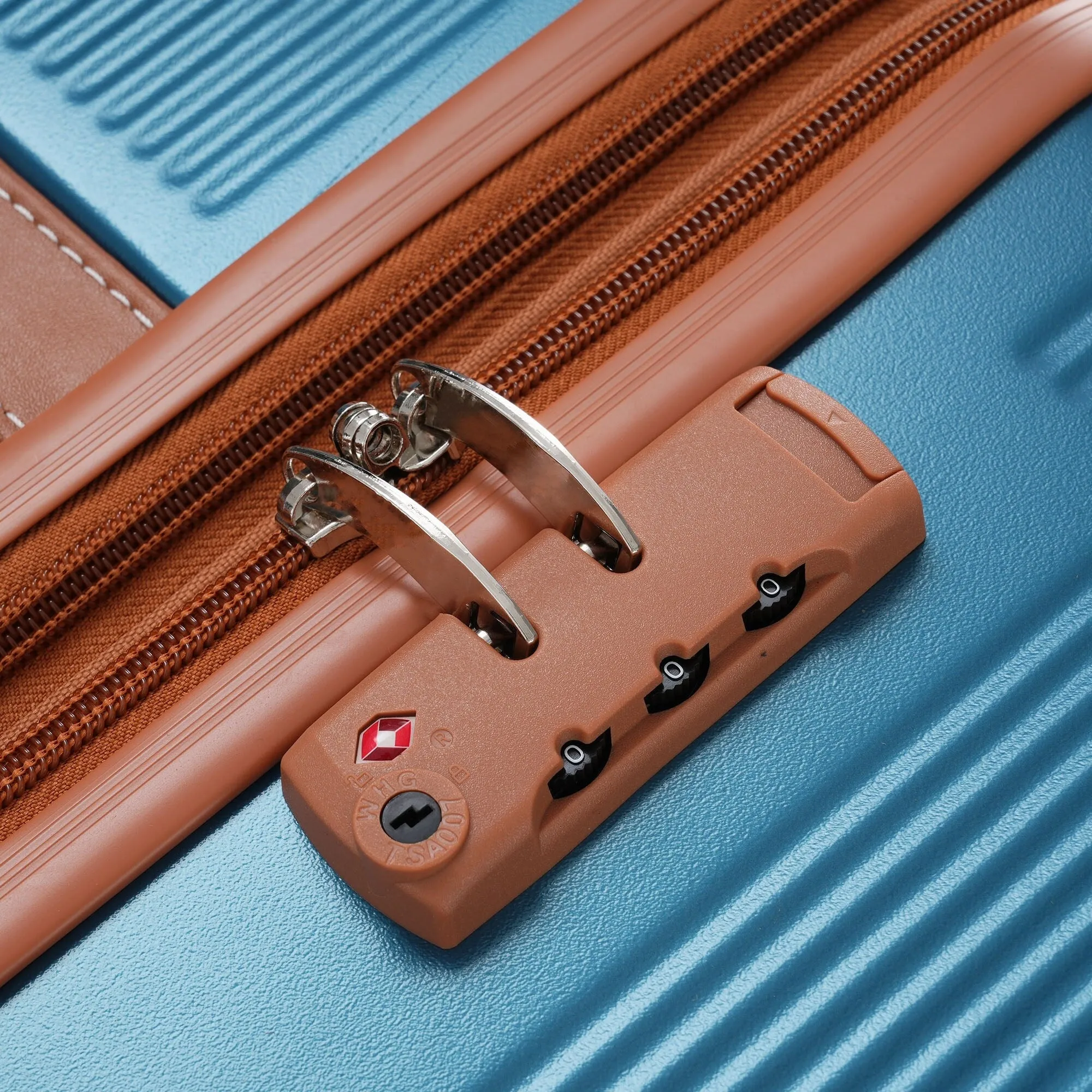 3 Piece Expansion Luggage Sets with Spinner Wheels and TSA Lock, Hardshell Suitcase with Telescopic Handle (20''24''28'')