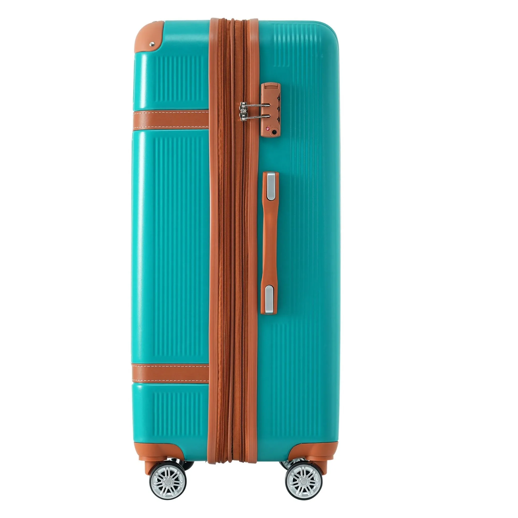 3 Piece Expansion Luggage Sets with Spinner Wheels and TSA Lock, Hardshell Suitcase with Telescopic Handle (20''24''28'')