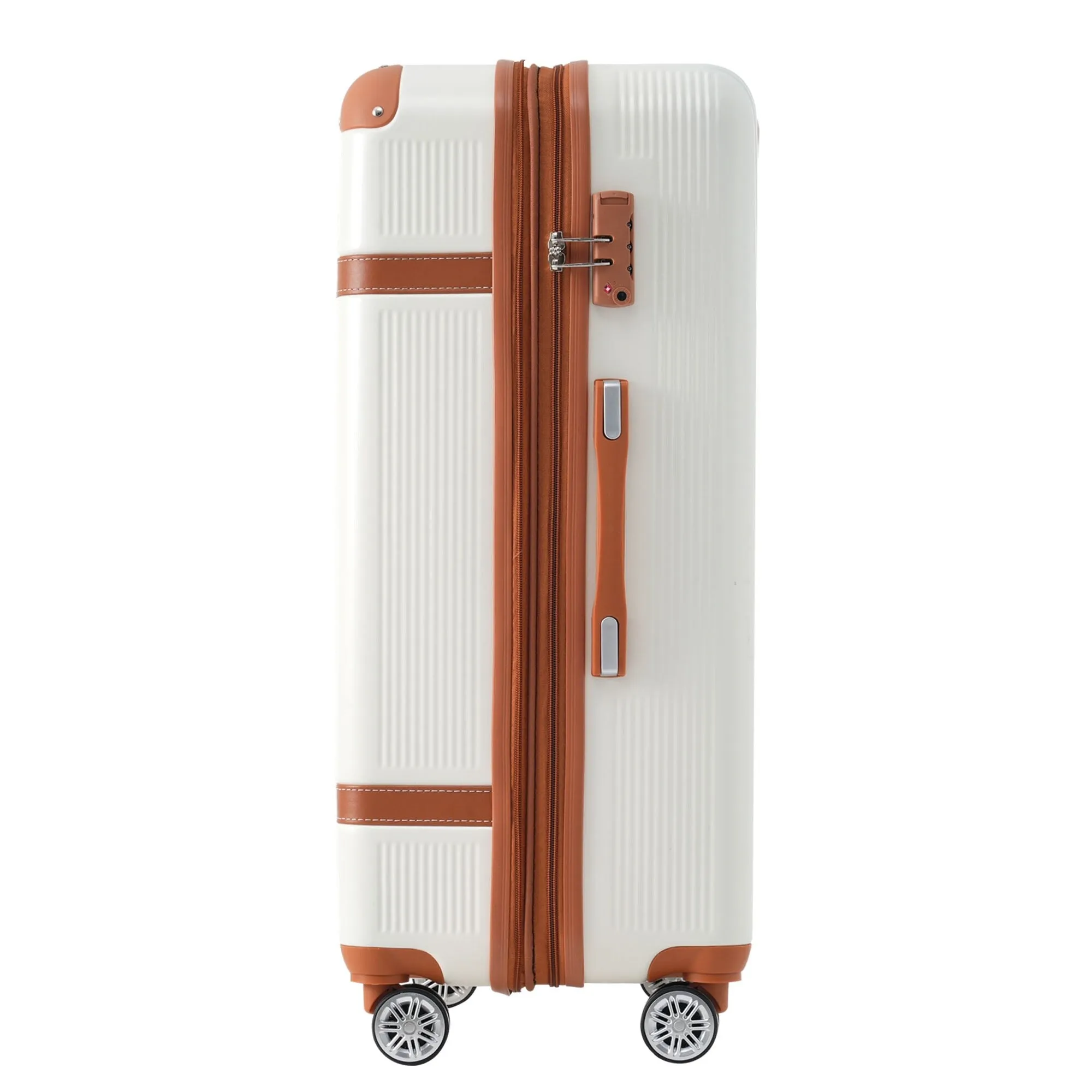 3 Piece Expansion Luggage Sets with Spinner Wheels and TSA Lock, Hardshell Suitcase with Telescopic Handle (20''24''28'')