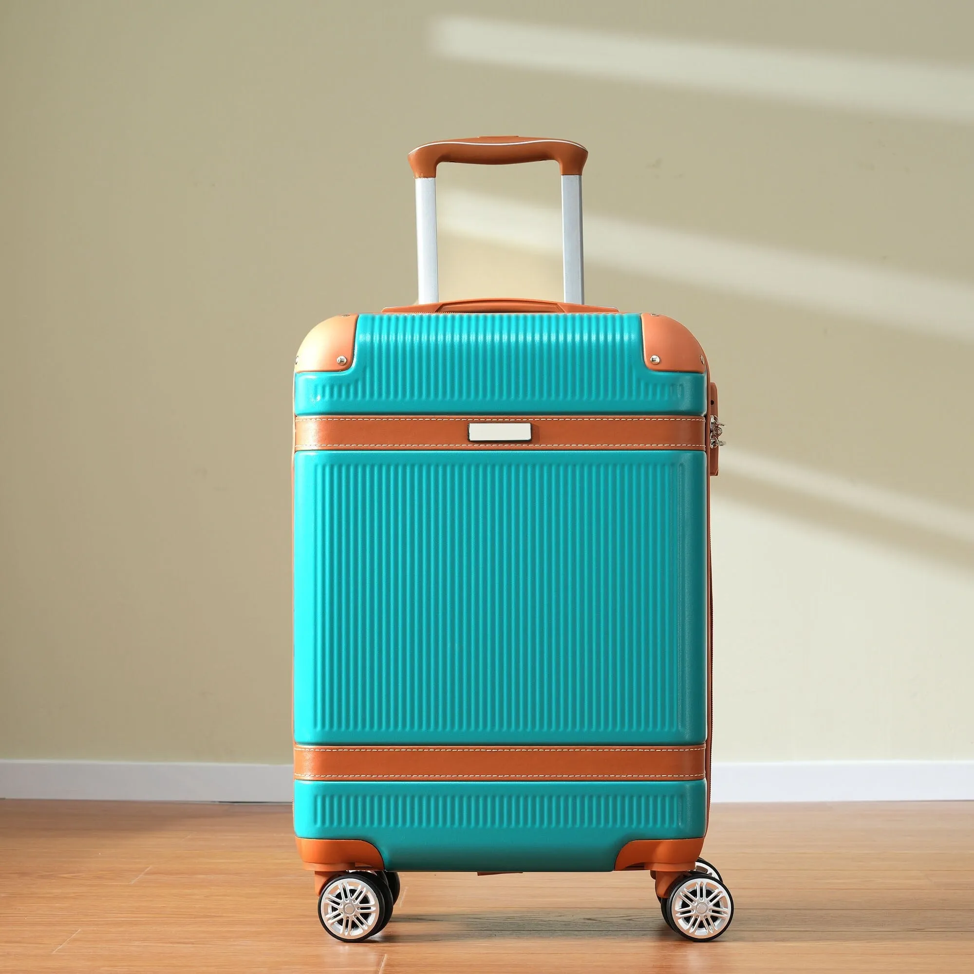 3 Piece Expansion Luggage Sets with Spinner Wheels and TSA Lock, Hardshell Suitcase with Telescopic Handle (20''24''28'')