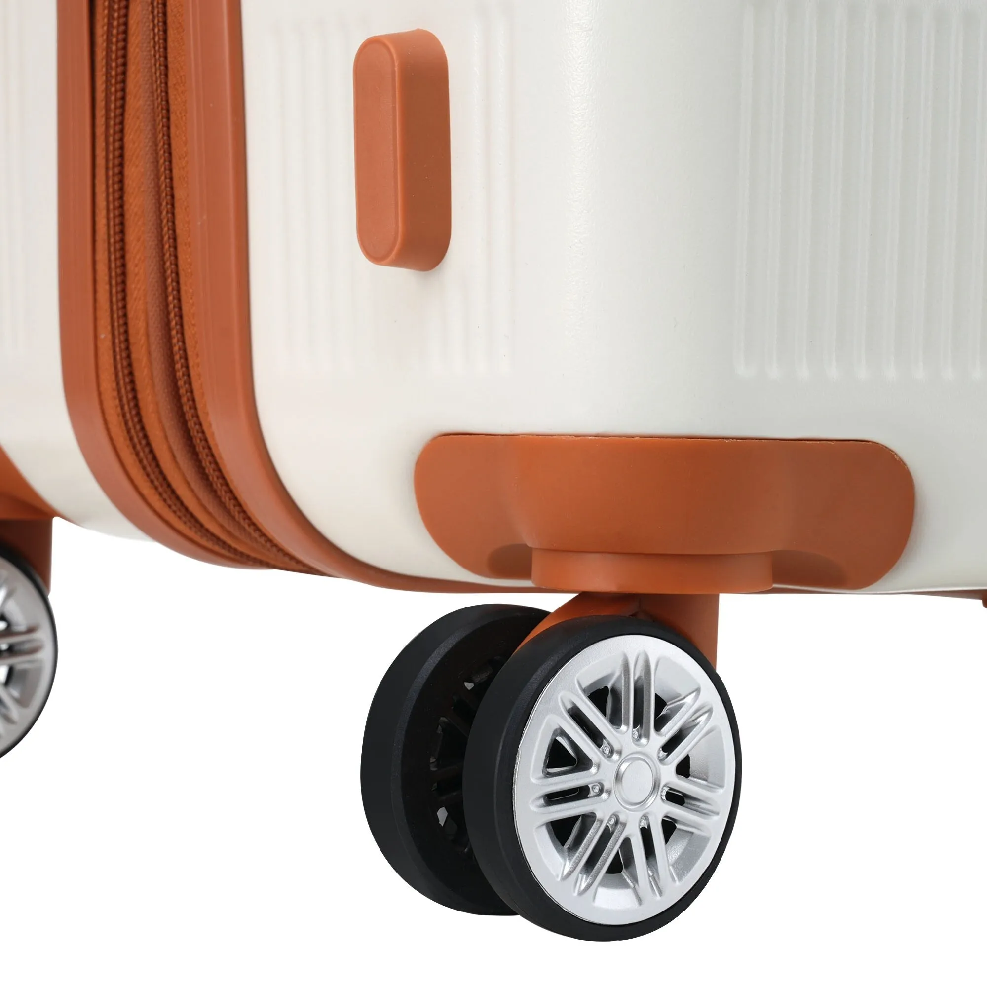 3 Piece Expansion Luggage Sets with Spinner Wheels and TSA Lock, Hardshell Suitcase with Telescopic Handle (20''24''28'')
