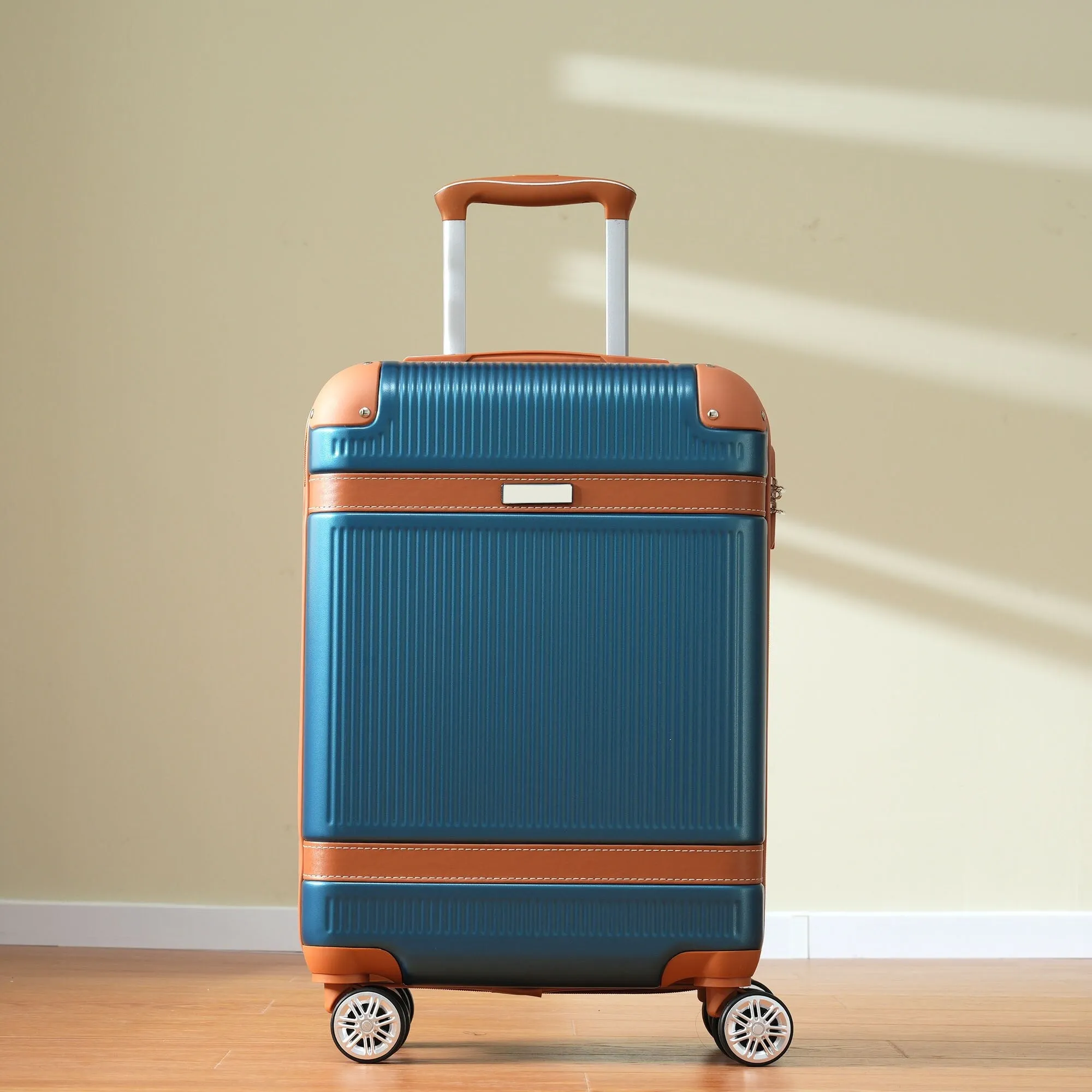 3 Piece Expansion Luggage Sets with Spinner Wheels and TSA Lock, Hardshell Suitcase with Telescopic Handle (20''24''28'')