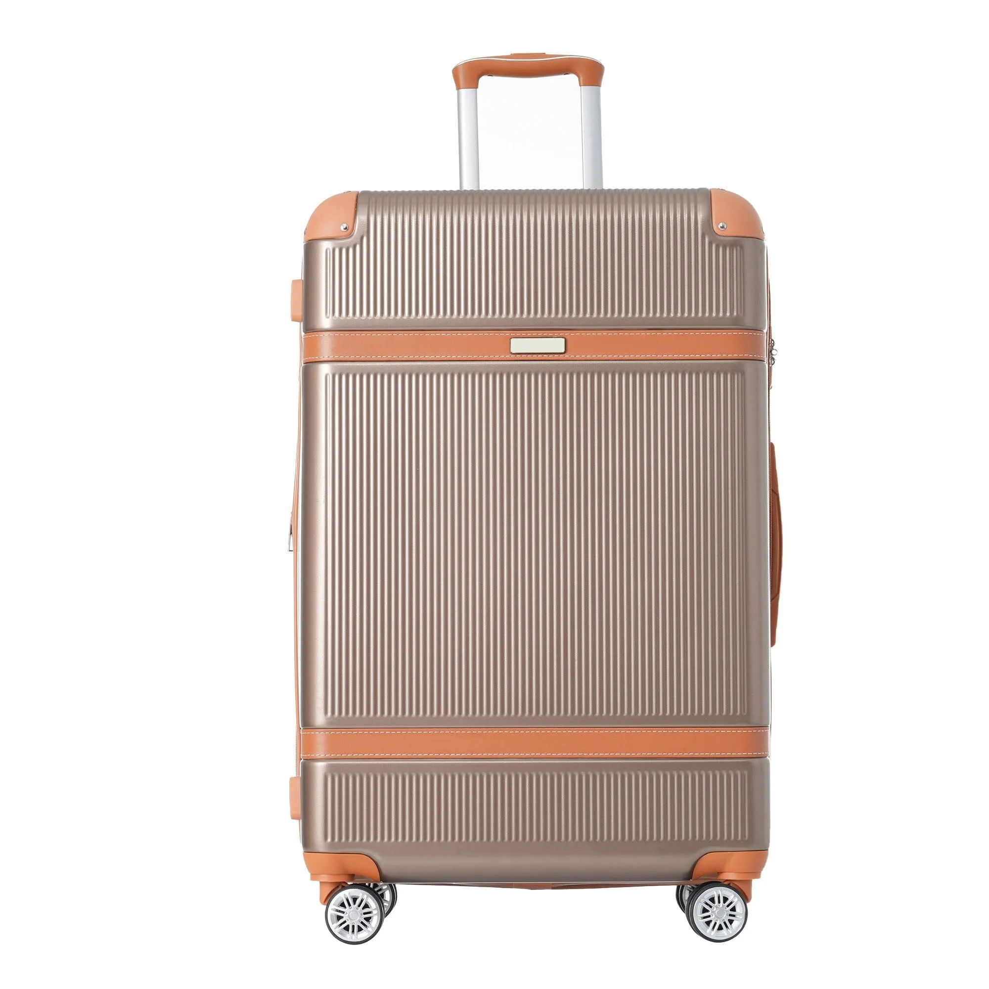 3 Piece Expansion Luggage Sets with Spinner Wheels and TSA Lock, Hardshell Suitcase with Telescopic Handle (20''24''28'')