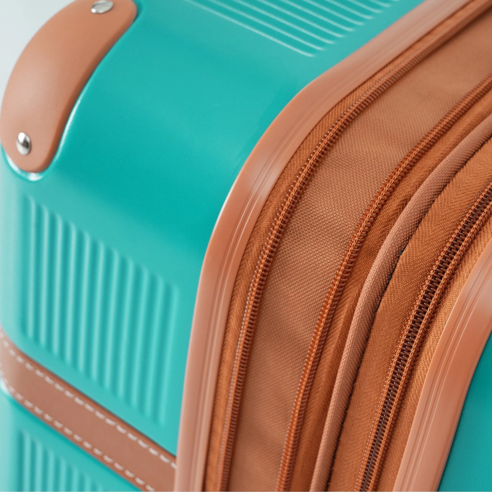 3 Piece Expansion Luggage Sets with Spinner Wheels and TSA Lock, Hardshell Suitcase with Telescopic Handle (20''24''28'')