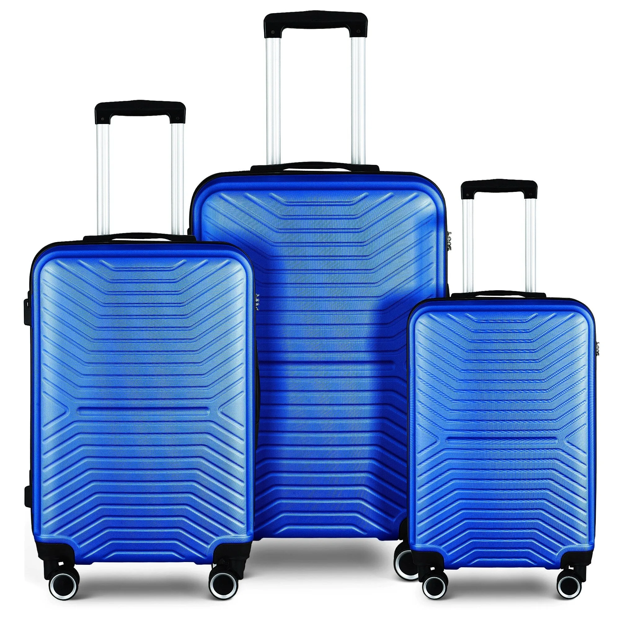 3-Piece Hardshell Luggage Set with TSA Lock - 20", 24", 28