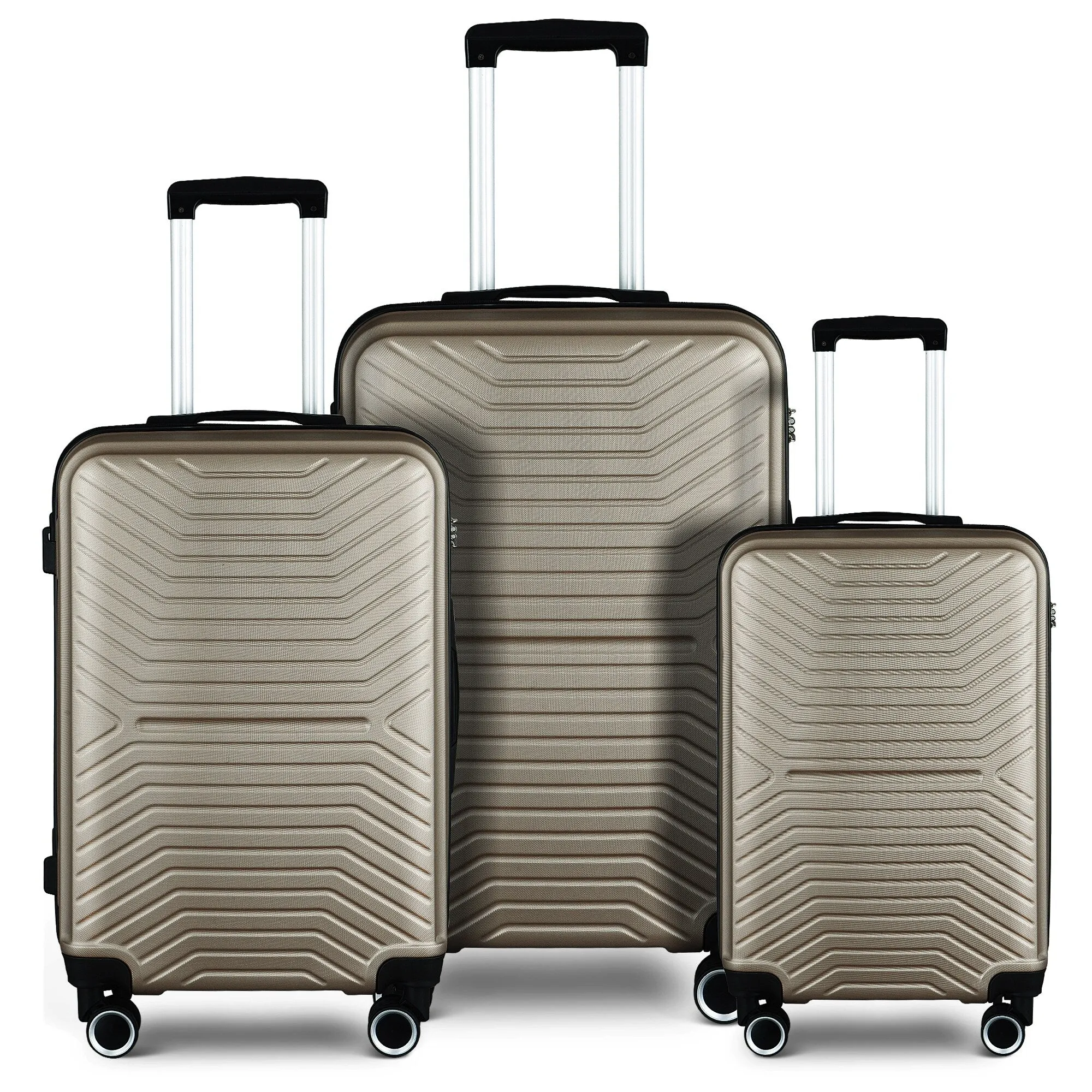 3-Piece Hardshell Luggage Set with TSA Lock - 20", 24", 28