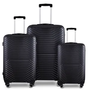 3-Piece Hardshell Luggage Set with TSA Lock - 20", 24", 28