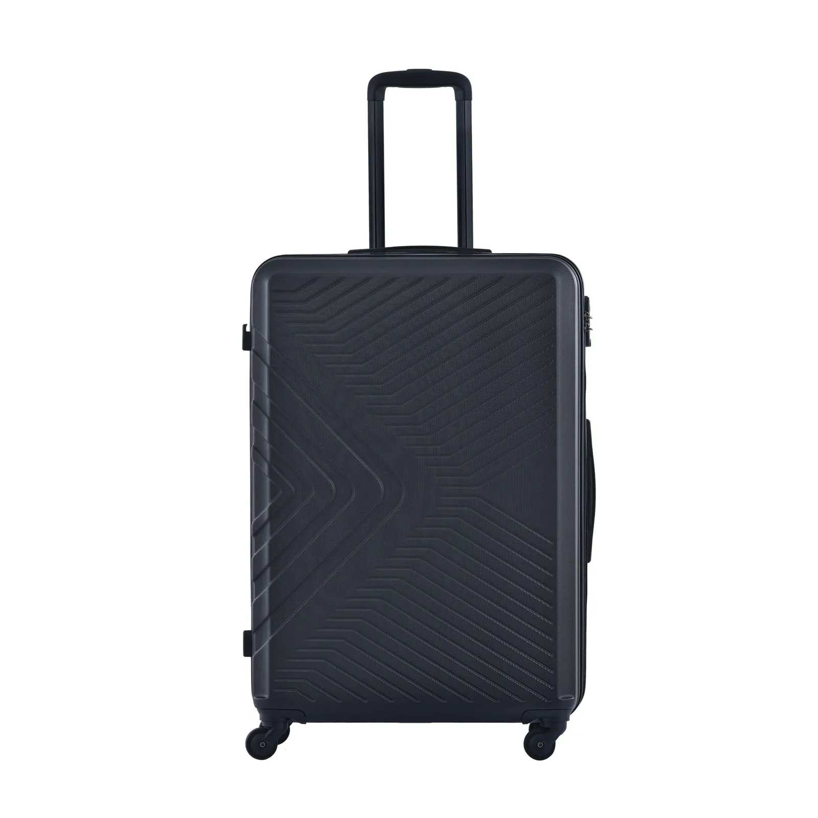 3 Piece Luggage Sets ABS Lightweight Suitcase with Two Hooks, Spinner Wheels, TSA Lock, (20/24/28)