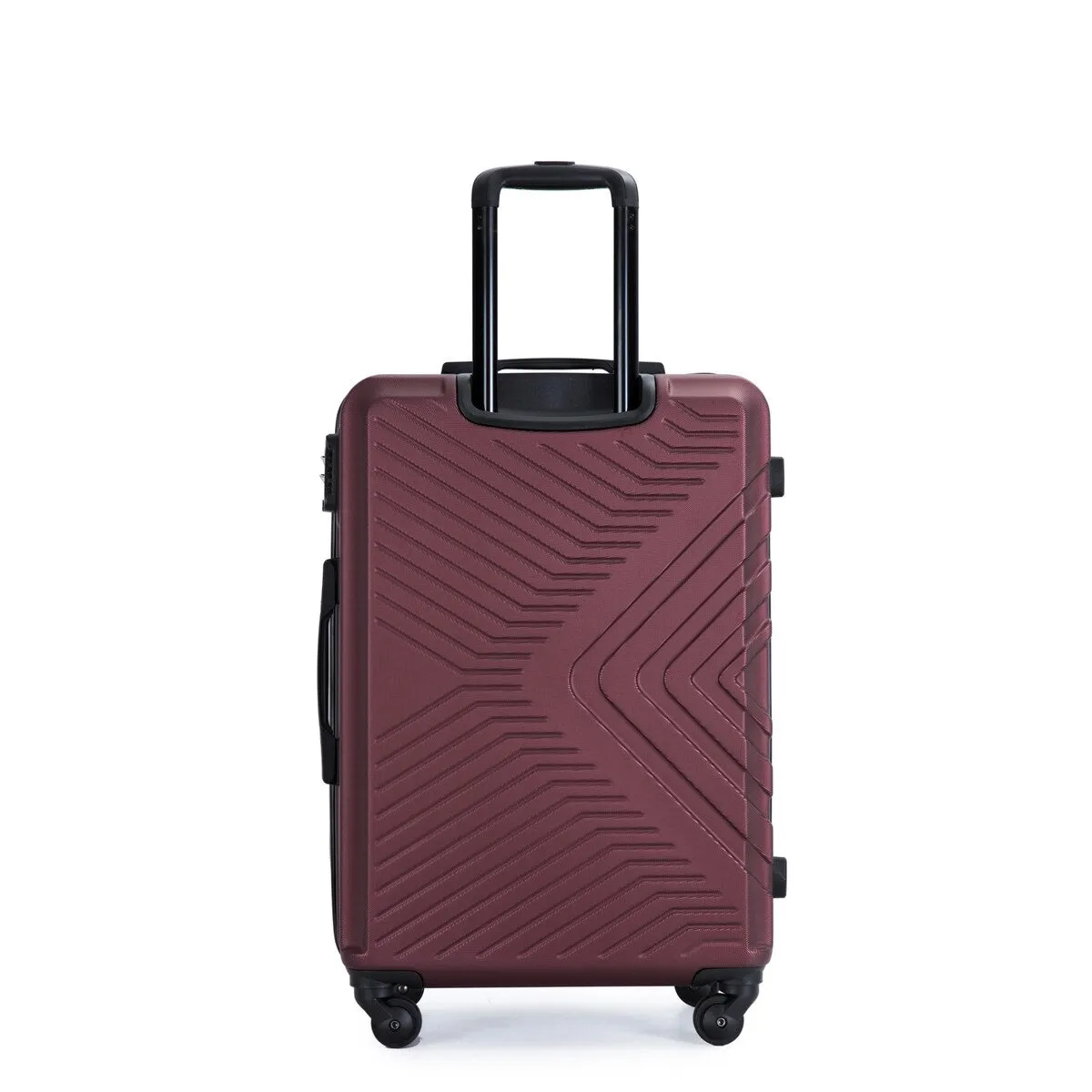 3 Piece Luggage Sets Lightweight ABS Suitcase with Hooks & TSA Lock