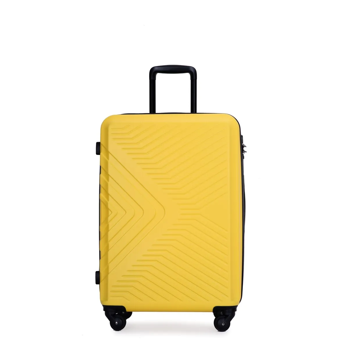 3 Piece Luggage Sets Lightweight ABS Suitcase with Hooks & TSA Lock