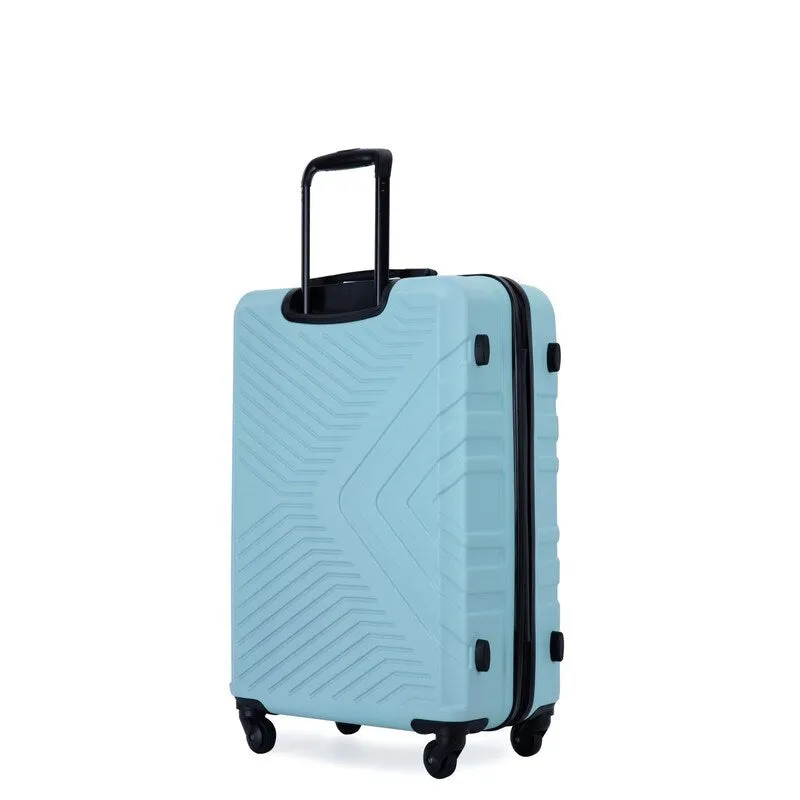 3 Piece Luggage Sets Lightweight ABS Suitcase with Hooks & TSA Lock