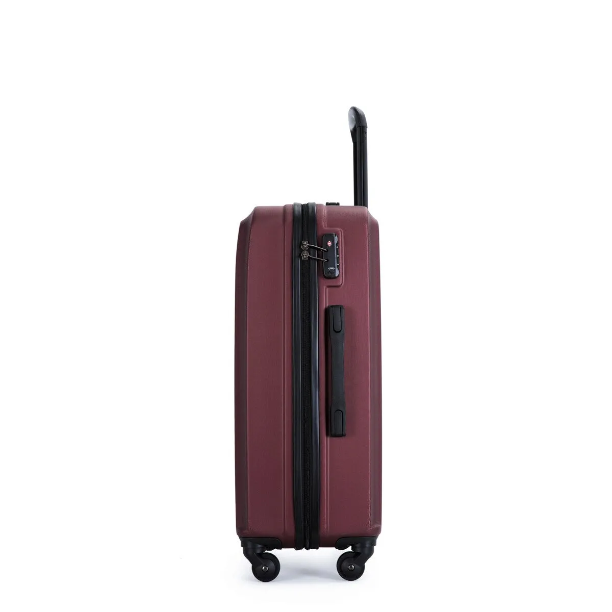 3 Piece Luggage Sets Lightweight ABS Suitcase with Hooks & TSA Lock