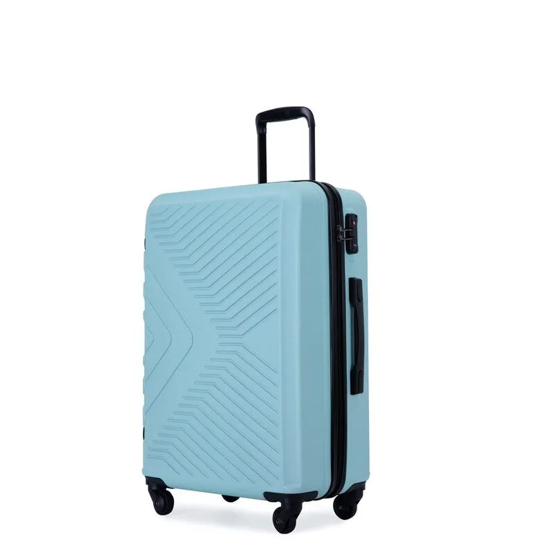 3 Piece Luggage Sets Lightweight ABS Suitcase with Hooks & TSA Lock
