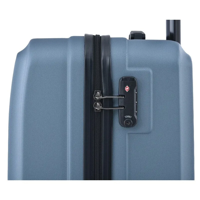 3 Piece Luggage Sets Lightweight ABS Suitcase with Hooks & TSA Lock