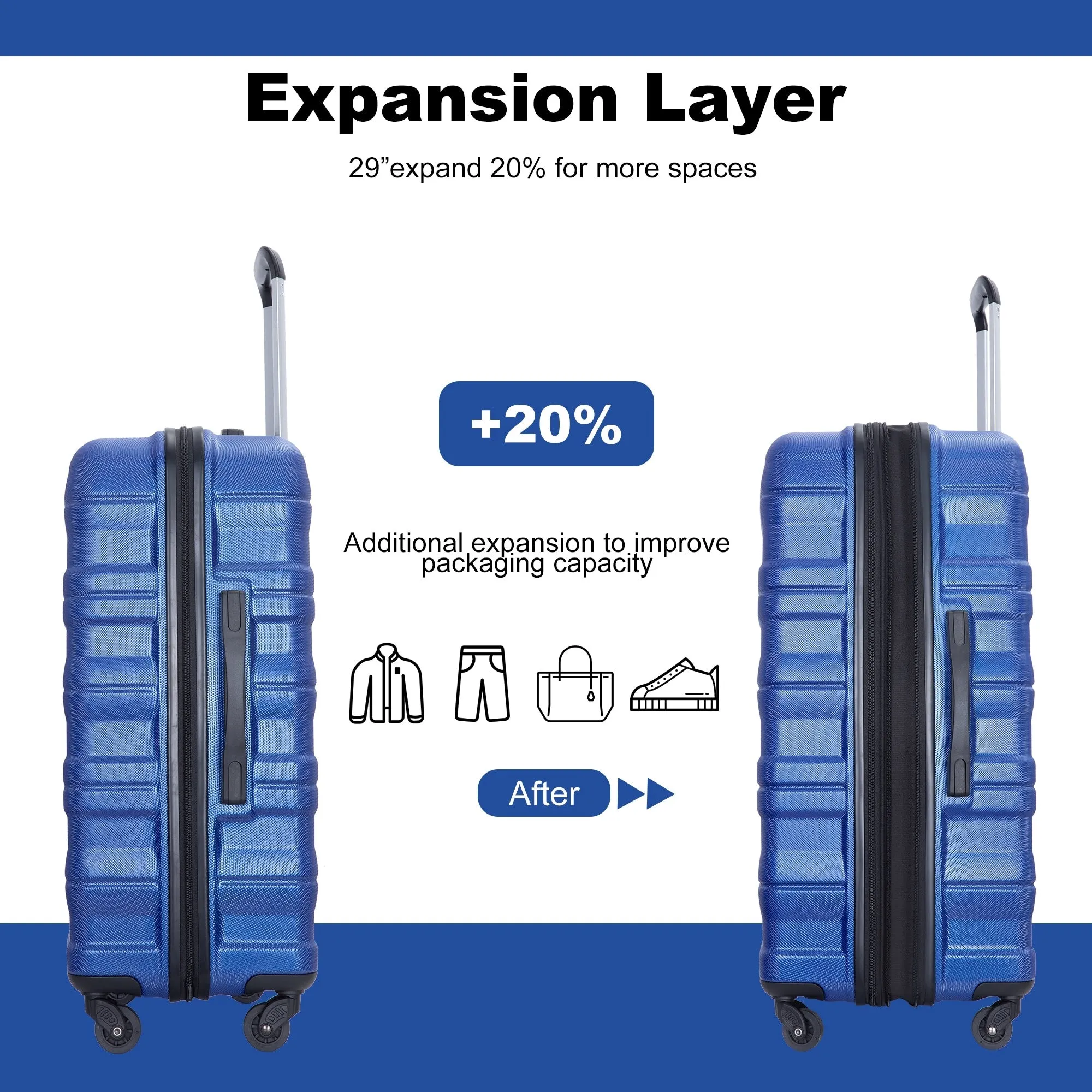 3 Piece Luggage Sets Suitcase/Trunk /Check-in Luggage /Carry-on Luggage