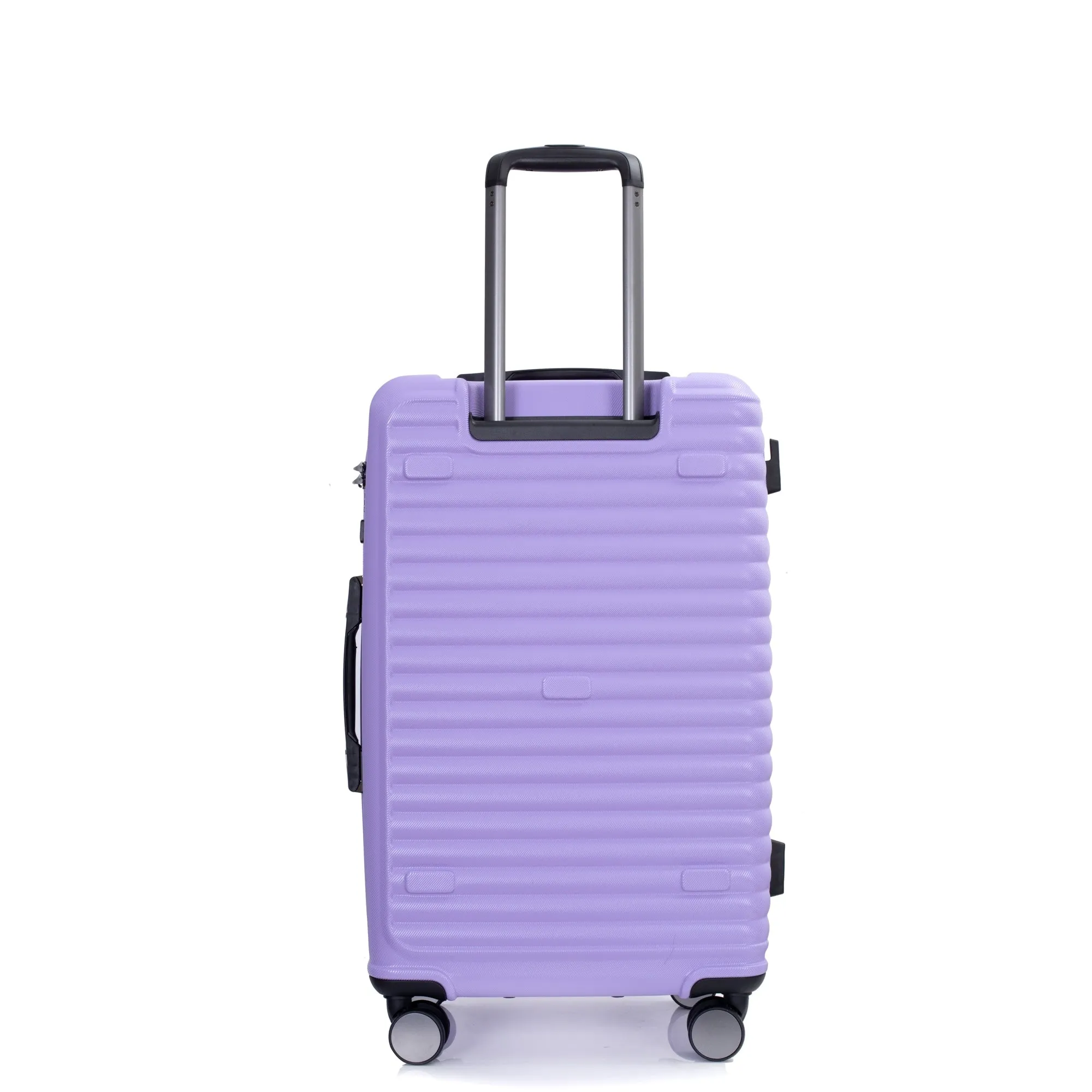 3 Piece Set Lightweight Suitcase for Long Travel, Hardside Carry On Luggage w/ 2 Hooks and 360° Double spinner wheels