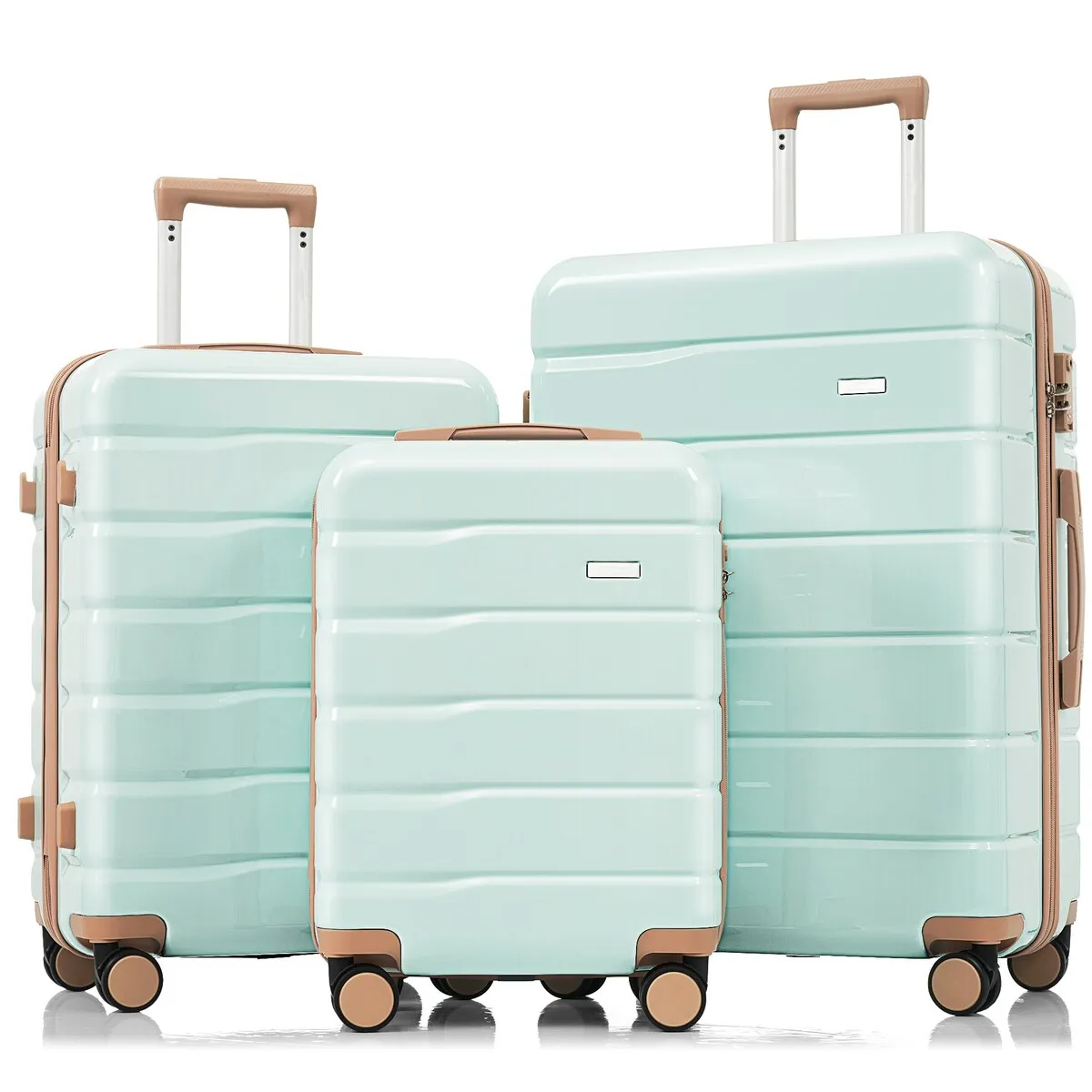 3-Piece TSA Lock Travel Luggage Set by Harper&Bright Designs