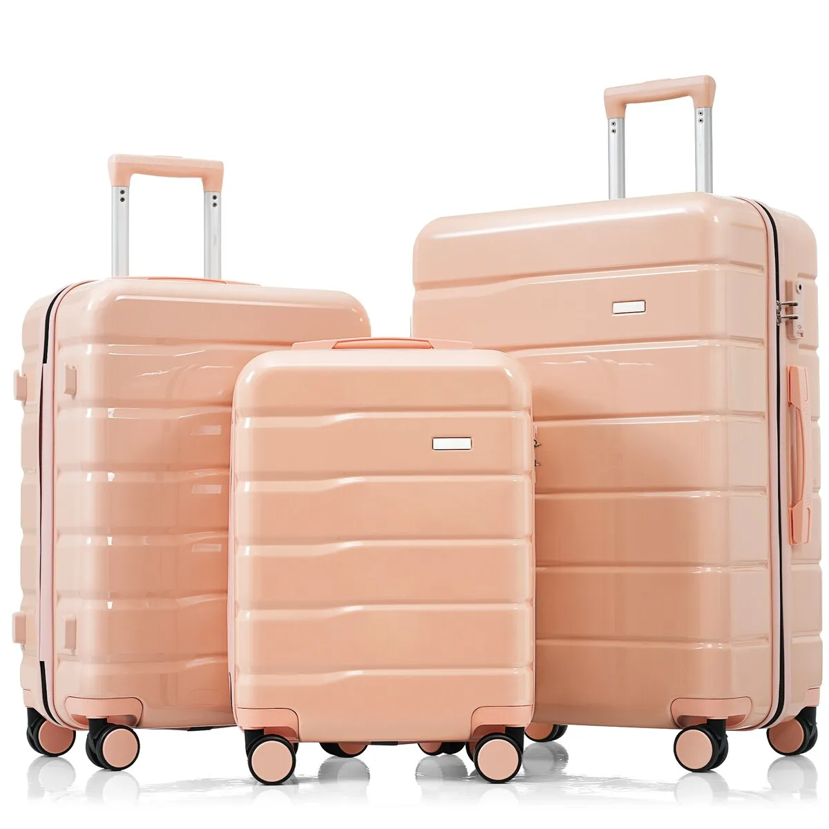 3-Piece TSA Lock Travel Luggage Set by Harper&Bright Designs