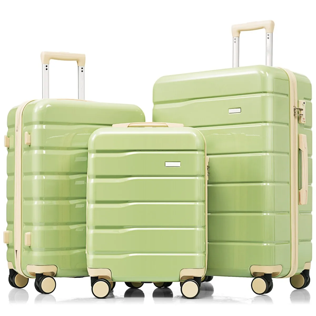 3-Piece TSA Lock Travel Luggage Set by Harper&Bright Designs