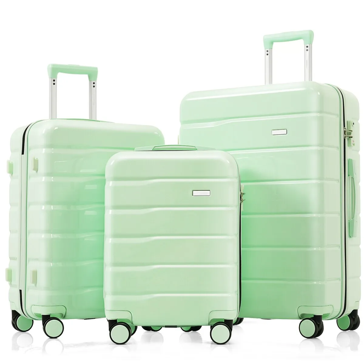 3-Piece TSA Lock Travel Luggage Set by Harper&Bright Designs