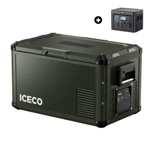 37QT VL35ProS Olive Single Zone Fridge With PB1000 Power Station | ICECO