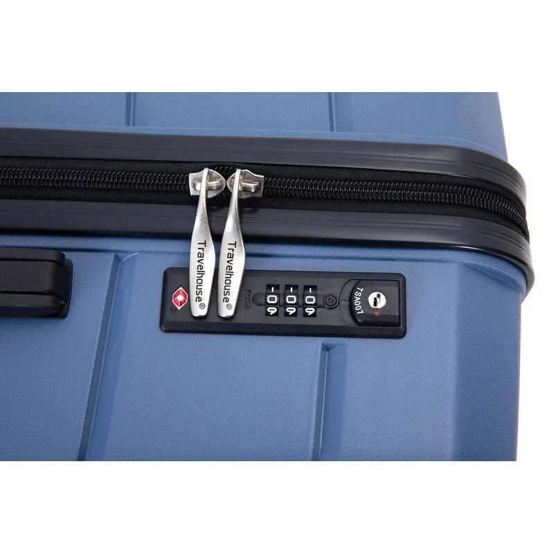 3PCS Hardshell Suitcase PP Luggage Sets with TSA Lock,20"/24"/28"