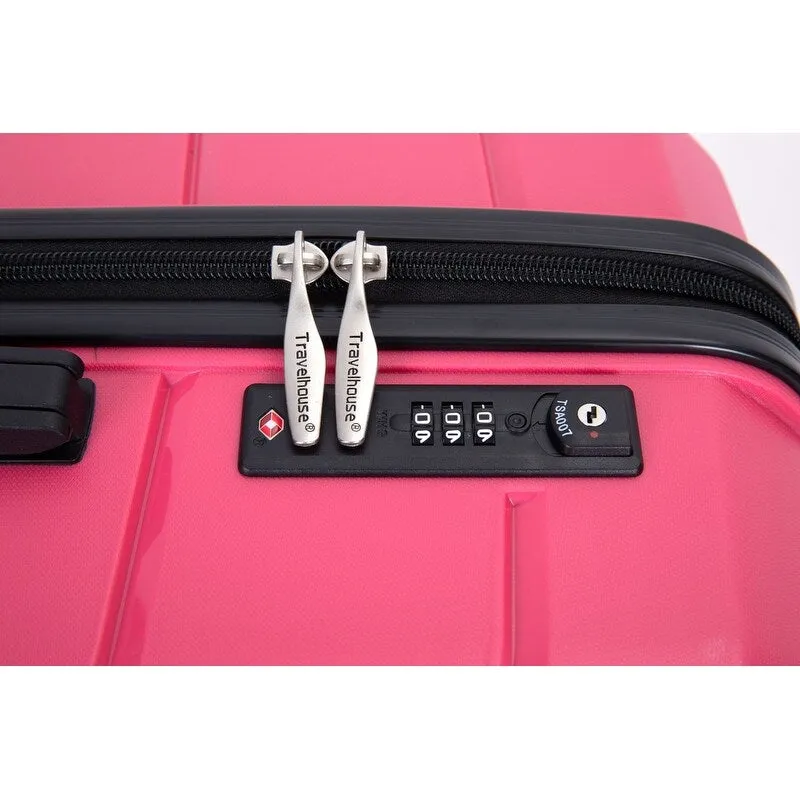 3PCS Hardshell Suitcase PP Luggage Sets with TSA Lock,20"/24"/28"