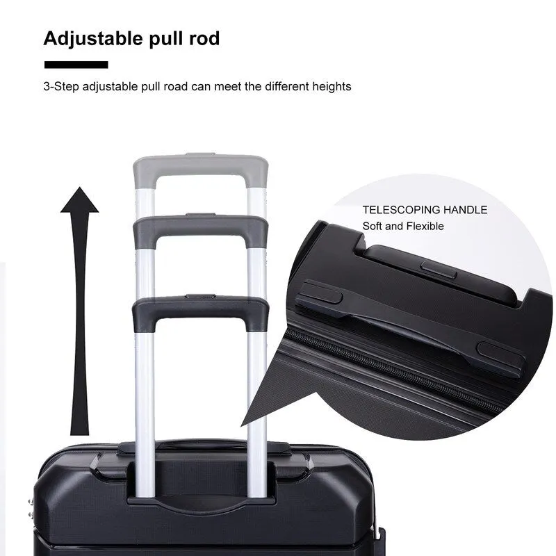 3PCS Suitcase Luggage Sets with TSA Lock and Spinner Wheels(20"/24"/28")
