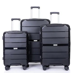3PCS Suitcase Luggage Sets with TSA Lock and Spinner Wheels(20"/24"/28")