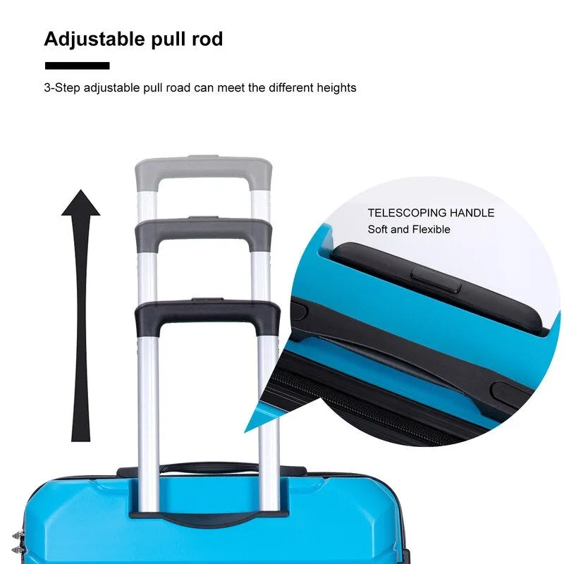 3PCS Suitcase Luggage Sets with TSA Lock and Spinner Wheels(20"/24"/28")