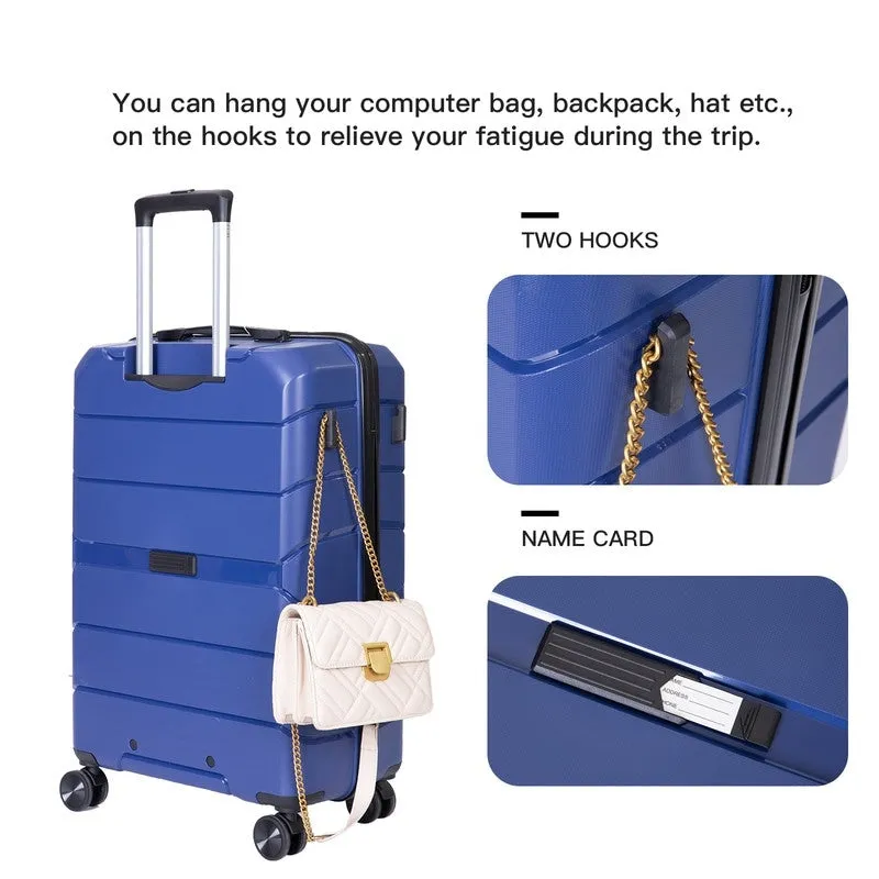 3PCS Suitcase Luggage Sets with TSA Lock and Spinner Wheels(20"/24"/28")