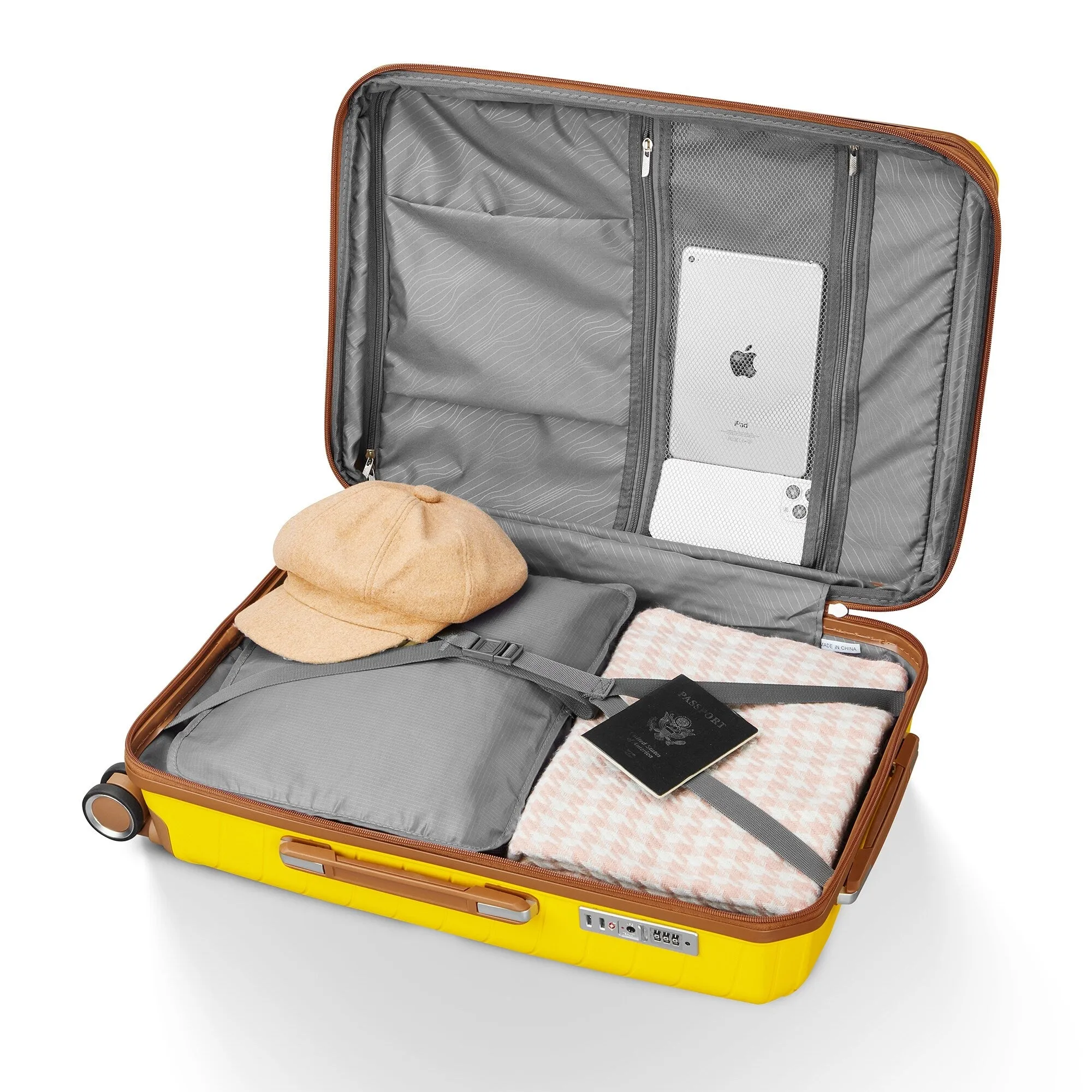 4 Piece Expandable Suitcase with 360 Degrees Spinner Wheels, Lightweight Luggage Sets with TSA Lock and Zipper