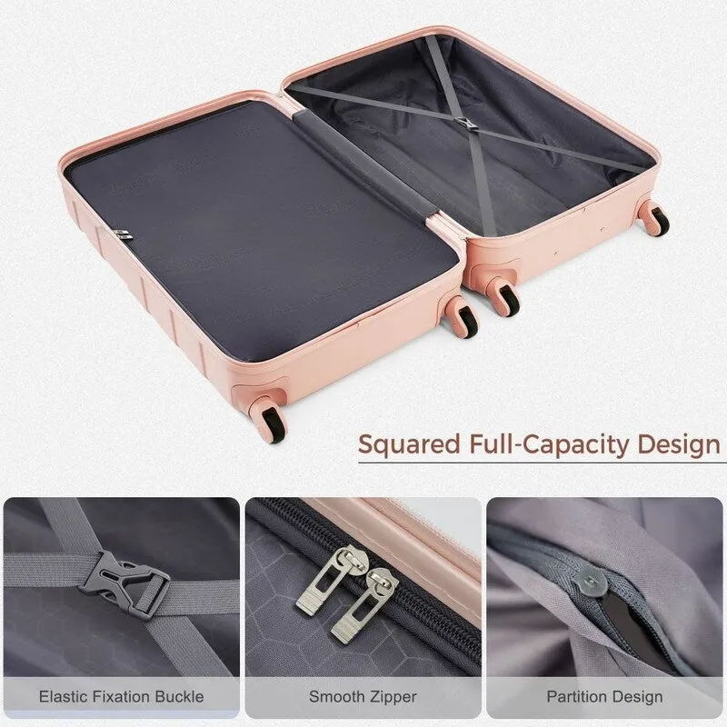 4PCS ABS Durable Suitcase Luggage Set with Travel Bag