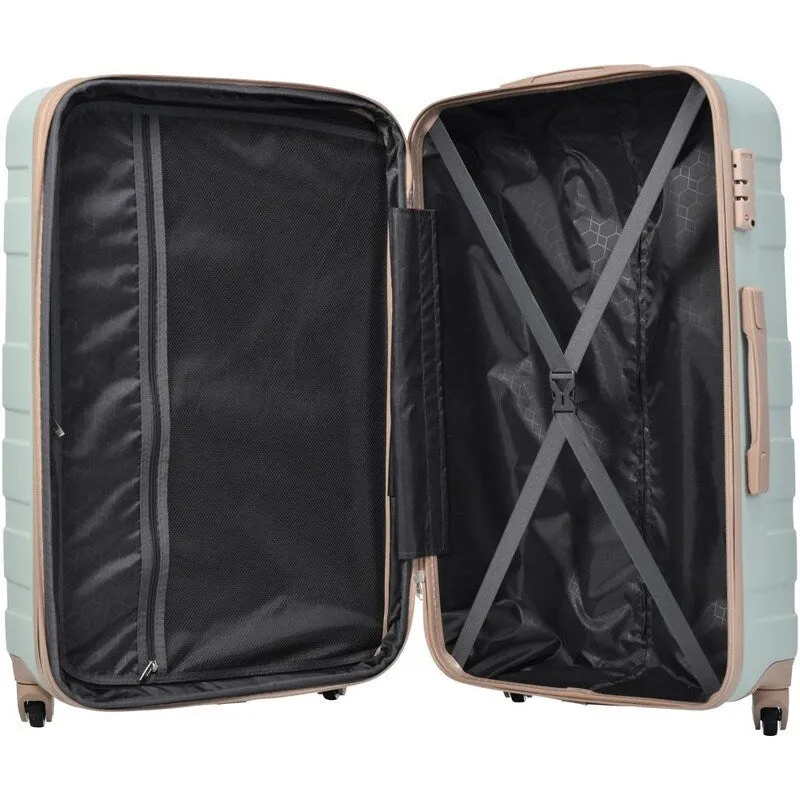 4PCS ABS Durable Suitcase Luggage Set with Travel Bag