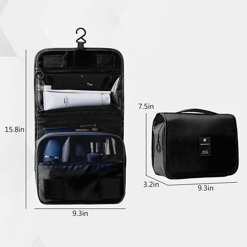 5PCS Expandable ABS Suitcase Luggage Set with Travel Bag and Hanging Toiletry Bag