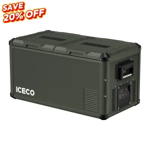 79.2QT VL75ProD Olive 12V Heavy Duty Metal Fridge Freezer| ICECO