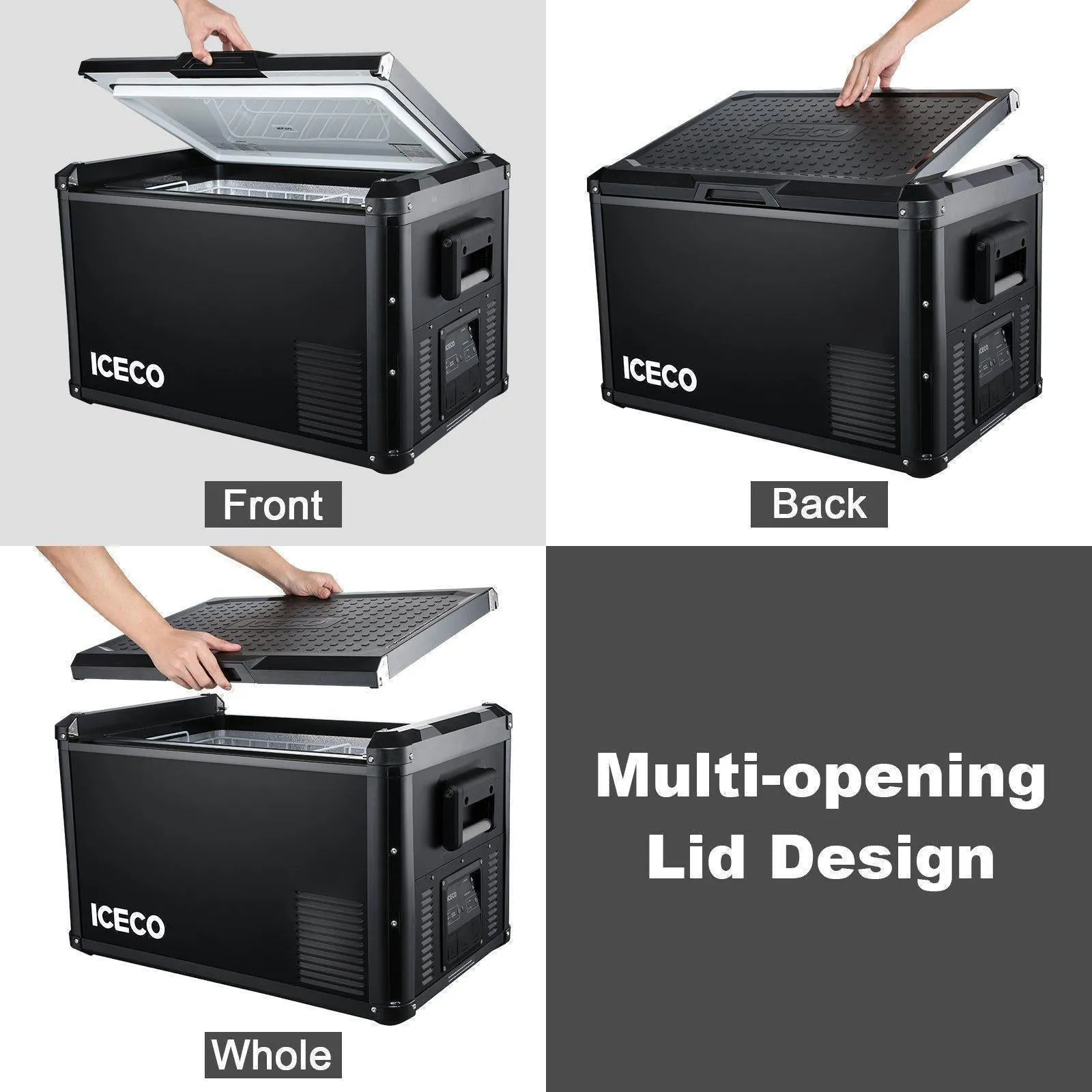95QT VL90ProD RV 12 volt Fridge Freezer With PB1000 Power Station | ICECO