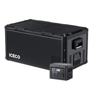 95QT VL90ProD RV 12 volt Fridge Freezer With PB1000 Power Station | ICECO