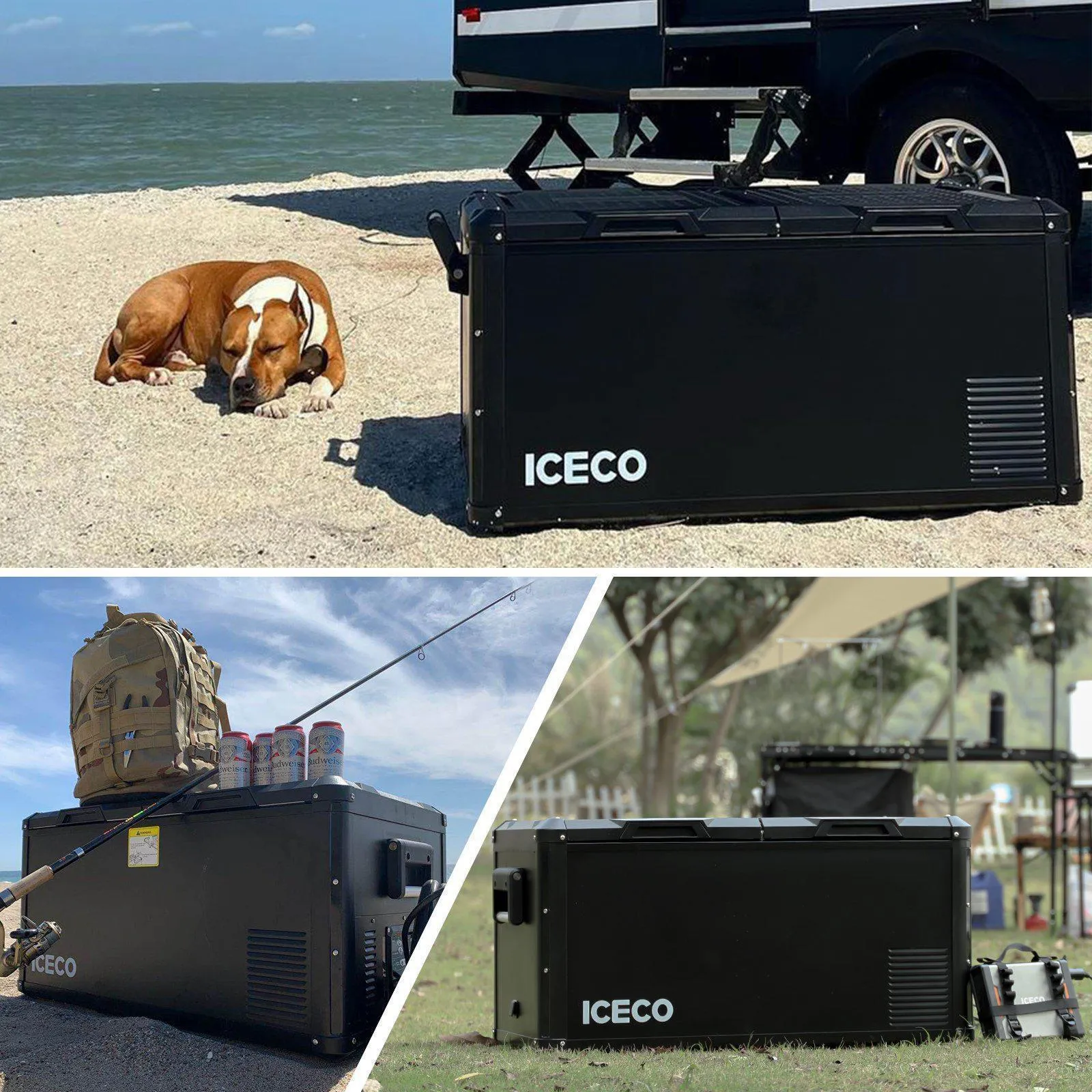 95QT VL90ProD RV 12 volt Fridge Freezer With PB1000 Power Station | ICECO